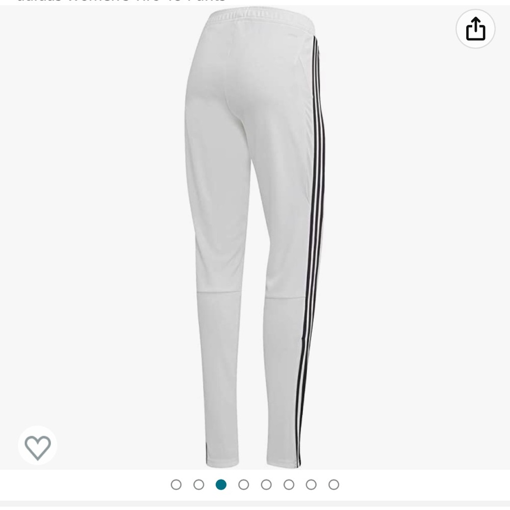 White Adidas classic joggers